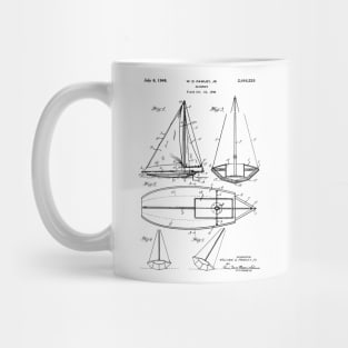 Yachting Patent Print 1947 Mug